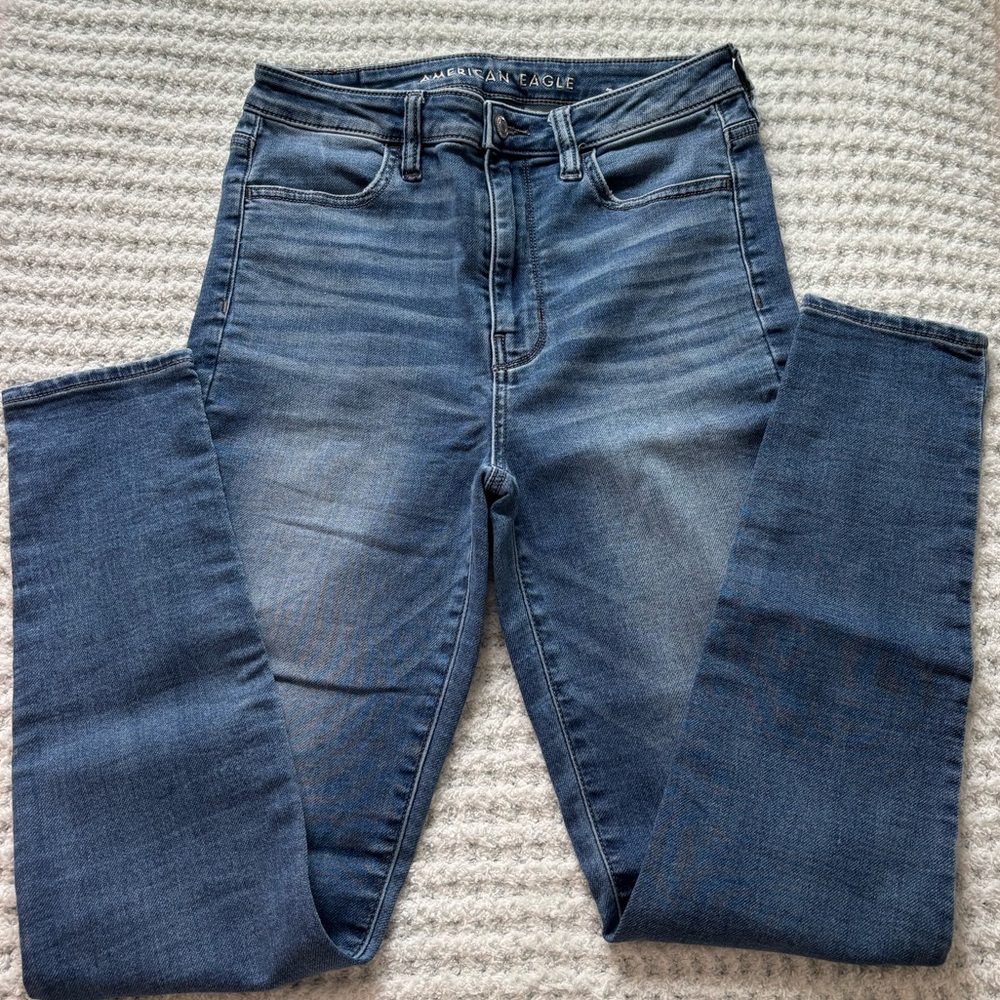 American Eagle Outfitters Blue Skinny Jeans Classic Style